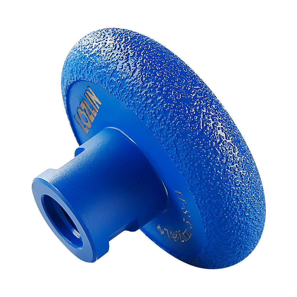 Diamond Roman Edge Grinding Wheel - Cylindrical Grooving Tool for Quartz & Marble - 5/8-11 Angle Grinder Mounted Stone & Edge Profiling Disc