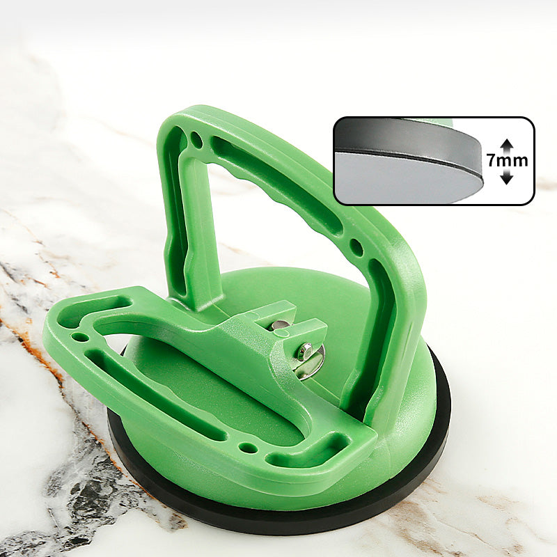 4.6Inch Heavy Duty Vacuum Suction Cup Lifter for Glass, Tiles, Mirror, Granite - Double Handle Locking Gripper with Power Grip Technology, for Heavy Lifting and Dent Repair