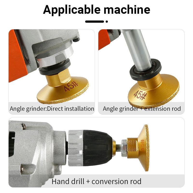 2inch brazed diamond flat grinding head stone clear bottom marble quartz stone tile grinding edge corner countertop joint rough grinding leveling angle grinder grinding head
