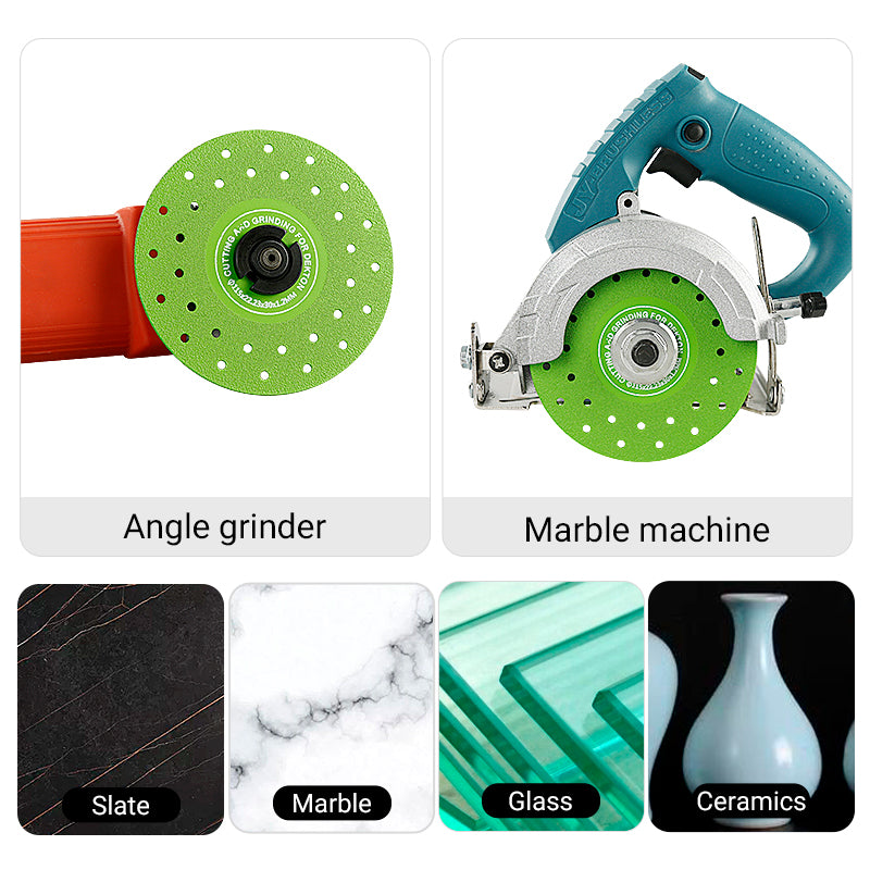 LOZLIN 115mm Diamond saw blades for cutting and grinding tile and marble, 45 degree chamfered diamond saw blades