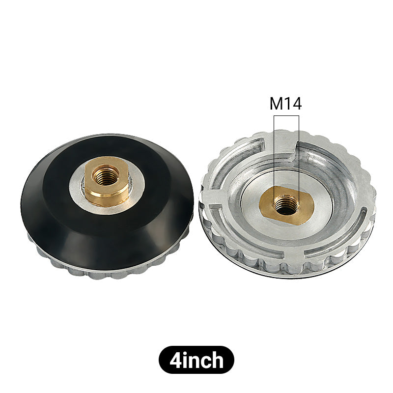 4Inch/5Inch Snail Lock Rubber Aluminum Connector - Sticky Disc for Side Polishing Grinder, Water Grinding Pad, Stone Chamfering Machine Accessories