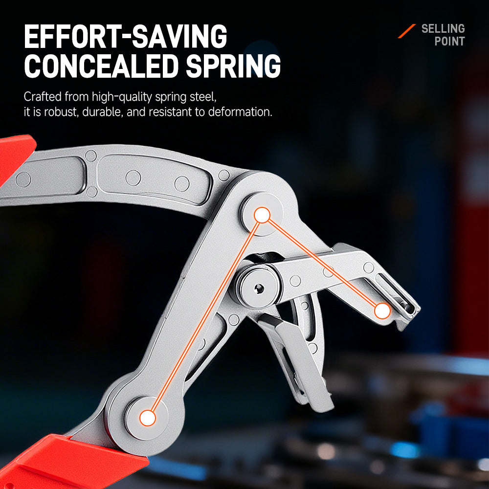 Auto Fastener Clip Removal Pliers, Heavy-Duty Metal Quick Release Tool, Non-Destructive Clip Remover for Automotive Repair & Emergency Hardware
