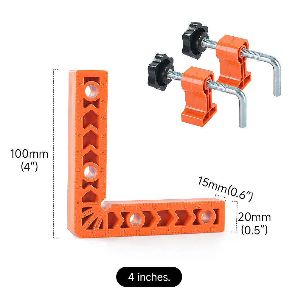 3PCS/set Right Angle Clamp Kit - for Woodworking, Photo Frames & Stone PositioningMulti-Surface Adjustable Fastener Tool