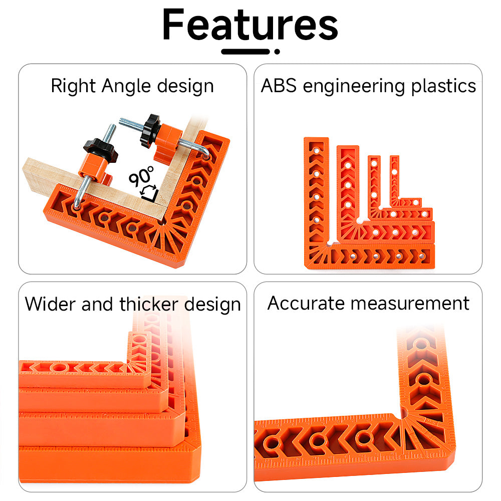 3PCS/set Right Angle Clamp Kit - for Woodworking, Photo Frames & Stone PositioningMulti-Surface Adjustable Fastener Tool