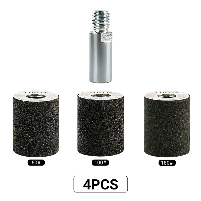 4PCS/Set Diamond Grinding Wheel Kit - Cylindrical Internal Polishing Tools for Marble, Granite & Cobblestone Planters - Professional Stone Surface Renovation Set