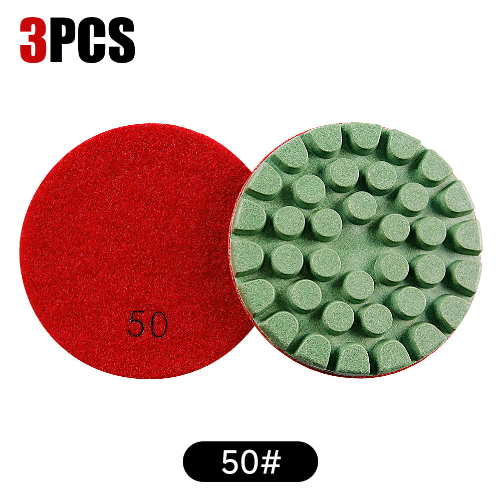 3PCS/6PCS 4In Resin Bond Diamond Polishing Pads - Professional Terrazzo Floor Polishing Tools - High Efficiency Grinding & Polishing for Stone Surfaces