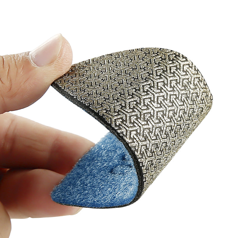 5-teiliges Diamant-Handpolierpad-Set – Werkzeug zum Kantentrimmen, Entgraten und Ausbessern von Absplitterungen für Fliesen, Platten, Glas – Manuelles Schleif- und Polierset mit Schleifscheiben