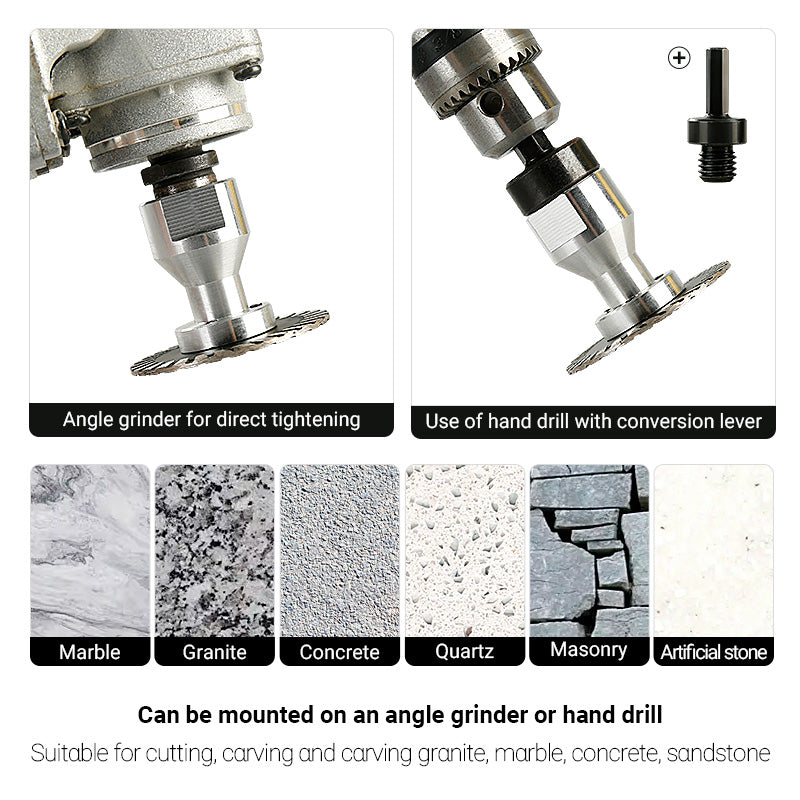 2PCS 50mm (2") Diamond Cutting Discs - for Stone, Concrete & Tile - Small Angle Grinder Blades for Precision Cuts in Tight Spaces