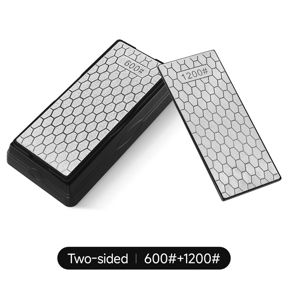 2CPS Double-sided Diamond Sharpening Stone 400/1000Grit - Honeycomb Surface Knife Sharpener with Non-slip Base - for Knives, Scissors, Outdoor & Kitchen Tools