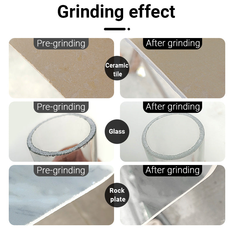 4PCS Electroplated Diamond Triangular Grinding Blades - Multi-Grit 60/100/200/400 for Stone & Wood - Oscillating Tool Sanding, Shaping & Polishing Kit