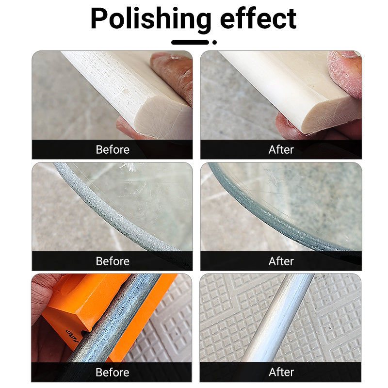 4PCS Concave Electroplated Diamond Hand Polishing Pads - for Marble, Tile, Glass & Ceramic - Foam Backed Comfort Grip Buffing Pads