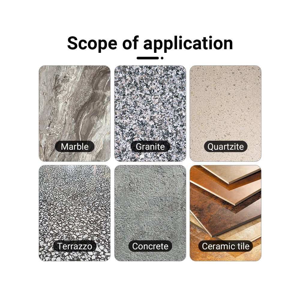 8PCS/set 4Inch Wet Diamond Pads - 50# to 3000# Grit for Granite/Concrete/Marble, Polishing Wet Grinding Kit