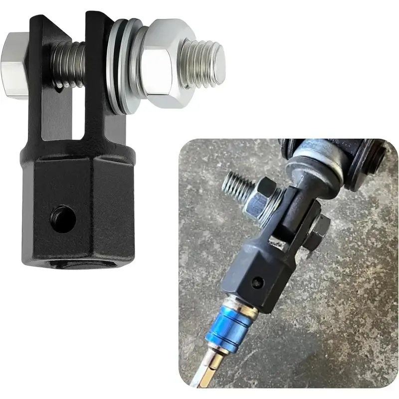 1/2" Impact Drill Scissor Jack Adapter, Heavy Duty CR-V Steel, 13/16" Lug Wrench Drive, Labor-Saving Tire Change Accessory for Auto Repair