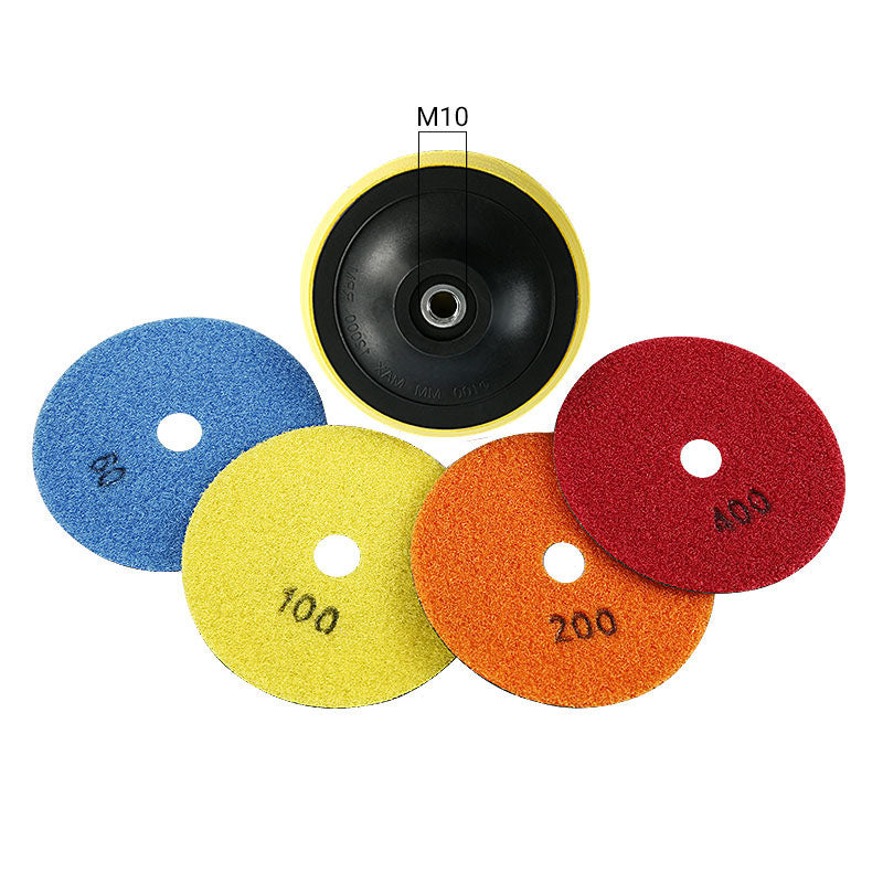 5PCS 4Inch (100mm) Electroplated Diamond Grinding Blades - Edge Chamfering & Grinding for Tile, Marble, Quartz & Wood - Angle Grinder Sanding Discs Kit