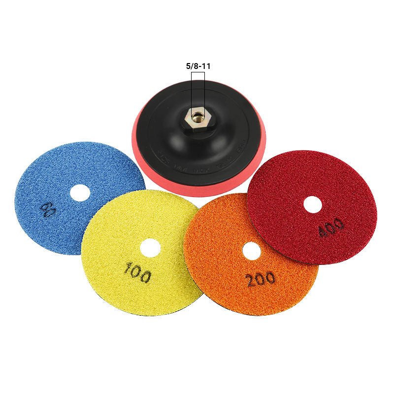 5PCS 4Inch (100mm) Electroplated Diamond Grinding Blades - Edge Chamfering & Grinding for Tile, Marble, Quartz & Wood - Angle Grinder Sanding Discs Kit