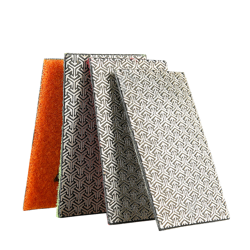 4PCS Diamond Hand Pads, Grinding Polishing Pads for Stone, Tile, Glass, Marble - Eraser Tool for Trimming & Finishing