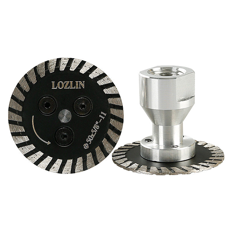 1/2Pcs 2" 50mm Diamond Cutting Discs, Small Angle Grinder Blades for Stone Concrete Tile, Precision Cutting in Narrow Spaces
