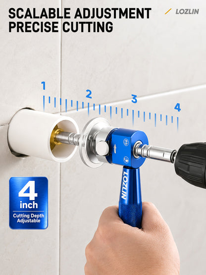 Portable Multi-Function Pipe Cutter for Home Use; PVC Pipe; Drain Pipe; Internal Cutting Tool for Pipe Inner Walls; Adjustable Positioning; Easy-to-Use Pipe Cutter