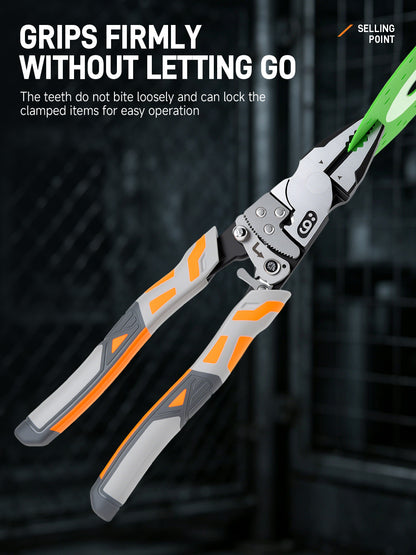 Heavy-Duty Ratchet Pliers, Adjustable Locking Pliers—Multipurpose Hand Tools for Clamping, Gripping, Fastening, and Maintenance