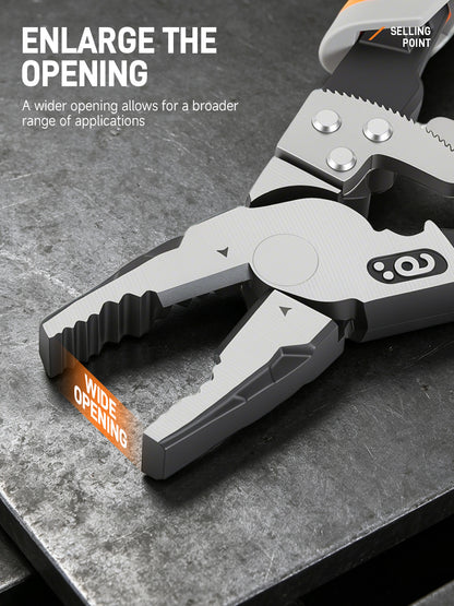 Heavy-Duty Ratchet Pliers, Adjustable Locking Pliers—Multipurpose Hand Tools for Clamping, Gripping, Fastening, and Maintenance