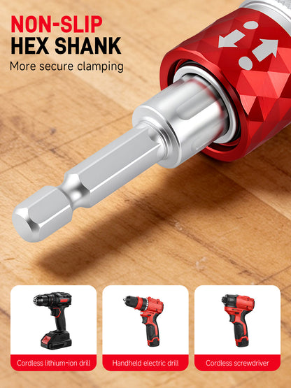 Hex-Shaft Woodworking Countersink Drill Bit with Scale, Adjustable, for Self-Tapping Screws—Multifunctional, High-Hardness Tungsten Carbide Drill Bit