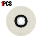 LOZLIN 5" Wool Polishing Wheel | Angle Grinder Buffing Disc for Metal & Glass, 1/3PCS Options
