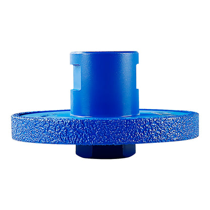 Diamond Flat Grinding Wheel - Stone Grooving Tool for Marble, Quartz & Countertops - 5/8-11 Angle Grinder Mounted Vanity & Basin Fabrication Kit