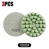 3/6 Stück 4-Zoll-Harzgebundene Diamant-Polierpads - Professionelle Terrazzoboden-Polierwerkzeuge - Hocheffizientes Schleifen & Polieren für Steinoberflächen