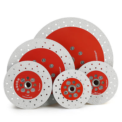 4"/4.5"/5" /7"/9"(100-230mm) Double-Sided Diamond Grinding Discs - Cutting & Chamfering for Marble, Quartz, Granite & Tile - 5/8"-11 Thread Angle Grinder Blades