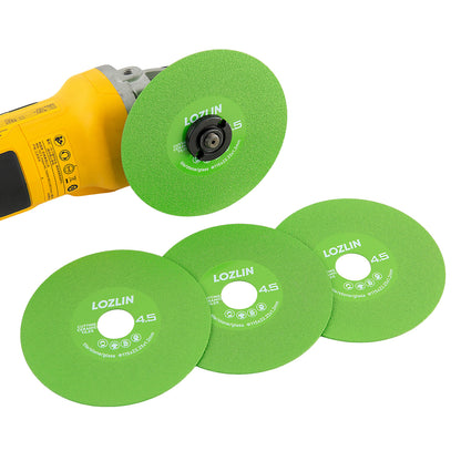 LOZLIN 4.5” /115mm 22.23 diameter of hole Rock plate flat grinding disc tile ceramic marble trimming 45 chamfering sanding saw blade extra wide fine sanding saw blade