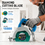 LOZLIN 3Pcs 115mm Ultra-Thin Mesh Turbine Diamond Saw Blade, Debris-Free Cuts for Tile, Ceramic and Marble