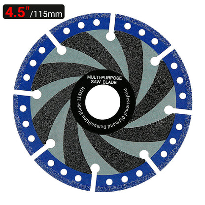 4.5"-5"-7"-9" (115-230mm) Diamond Cutting Blades - Multi-Material Angle Grinder Discs for Metal Stone Marble & Steel/Iron - Dry Cutting Saw Blades