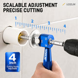 LOZLIN Portable Multi-Function Pipe Cutter, Adjustable Inner Wall Cutting Tool for PVC and Drain Pipes, Home DIY Tool