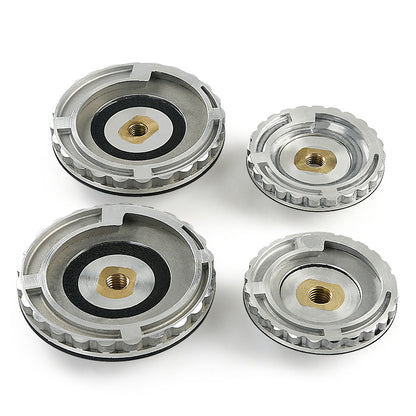4Inch/5Inch Snail Lock Rubber Aluminum Connector - Sticky Disc for Side Polishing Grinder, Water Grinding Pad, Stone Chamfering Machine Accessories