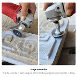 1/2Pcs 2" 50mm Diamond Cutting Discs, Small Angle Grinder Blades for Stone Concrete Tile, Precision Cutting in Narrow Spaces