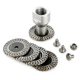 5 Stück/Set 1,57 Zoll (4 cm) Diamant-Sägeblätter – gewellte Mini-Trennscheiben für Marmor, Granit, Keramik und Stein – Winkelschleifer-Schleiftrennscheibe (5/8-11 M14 M10 Gewinde)