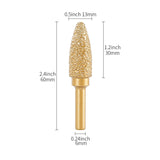 6mm Shank Diamond Grinding Head Set - Rotary Tool Bits for Metal Grinding, Stone Carving & Steel Deburring Engraving Tools