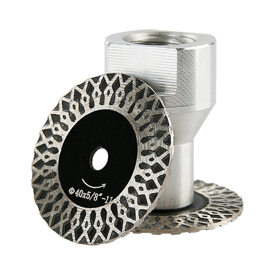 5PCS/Set 1.57" (4cm) Diamond Saw Blades - Corrugated Mini Cutting Discs for Marble, Granite, Ceramic & Stone - Angle Grinder  Grinding Cutting Disc (5/8-11 M14 M10 Thread)