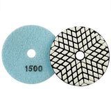 8er-Pack 4 Zoll Trocken-Diamant-Polierpads-Set - Körnung 50#-3000# für Granit/Marmor/Stein, Schleifscheiben