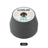 LOZLIN Verdickte Siliziumkarbid-Topfschleifscheibe | Hochleistungs-Massivschleifscheibe für Stein, Beton, Metall & Fliesen | 5/8"-11 Gewinde für Winkelschleifer (60/100/180er Körnung)