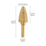 6mm Shank Diamond Grinding Head Set - Rotary Tool Bits for Metal Grinding, Stone Carving & Steel Deburring Engraving Tools