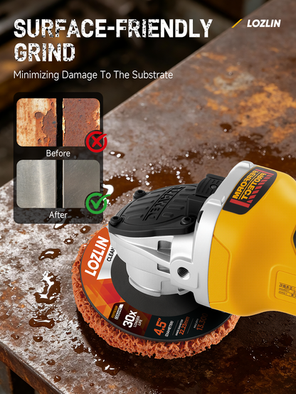 Non-woven Rust Removal Wheel, 115mm Angle Grinder Cleaning Disc, Paint Stripping, Rust Removal, and Sanding Wheel, Nylon Abrasive Disc, Metal Polishing Disc