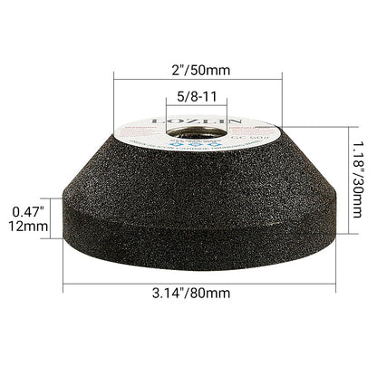 3PCS Diamond Grinding Wheels - for Marble, Granite, Tile & Metal - Angle Grinder Wheels for Trimming, Chamfering & Surface Grinding