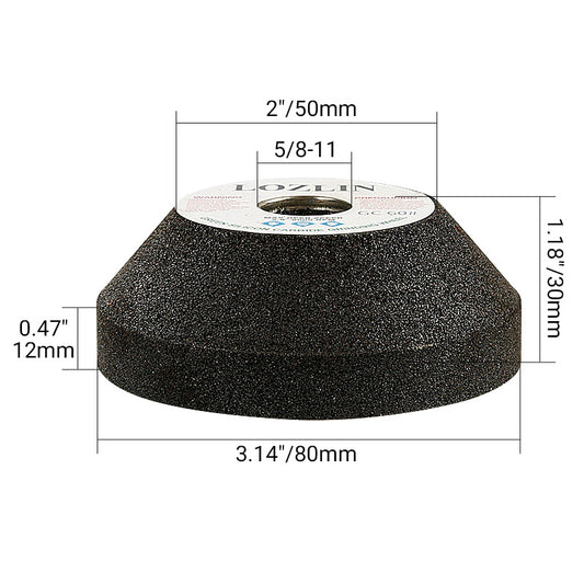 3PCS Diamond Grinding Wheels - for Marble, Granite, Tile & Metal - Angle Grinder Wheels for Trimming, Chamfering & Surface Grinding