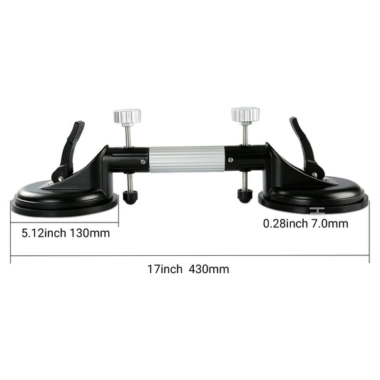 2PCS Pro Countertop Alignment Clamps - Adjustable Vacuum Suction for Seamless Joints & Leveling on Granite, Marble & Stone Slabs - Heavy-Duty Installation Tools