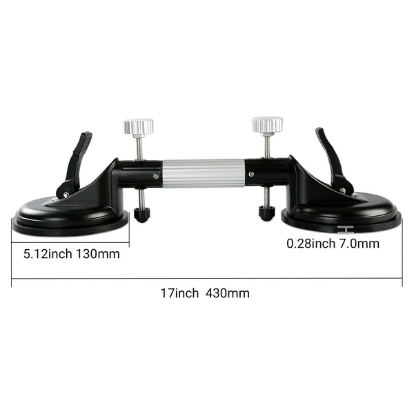 2PCS Pro Countertop Alignment Clamps - Adjustable Vacuum Suction for Seamless Joints & Leveling on Granite, Marble & Stone Slabs - Heavy-Duty Installation Tools