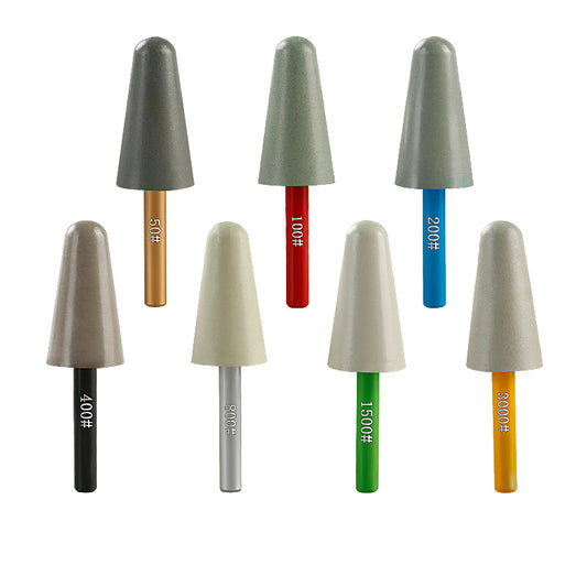 7PCS Diamond Resin Polishing Rods - Detail Grinding Kit for Stone Carving, Marble & Granite Relief Work - Tools for Straight Grinders