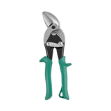 1/2PCS 10 Inch Offset Eccentric Tin Snips, Heavy Duty CR-V Forged Steel Compound Action Hand Shears, Dual Direction Left & Right Cuts, Drywall & HVAC Construction Cutting Tool