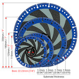 4,5"-5"-7"-9" (115-230 mm) Diamant-Trennblätter – Mehrmaterial-Winkelschleifscheiben für Metall, Stein, Marmor und Stahl/Eisen – Trockenschnitt-Sägeblätter