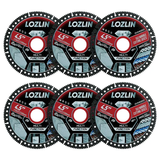 LOZLIN 1/3/6Pcs 4.5" Ultra-Thin Diamond Tile Cutting Blades, Dry Cut Discs for Ceramic Marble Granite, Angle Grinder Masonry Tools